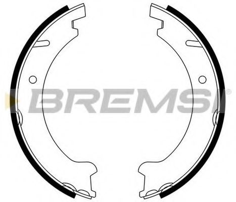 Комплект тормозных колодок, стояночная тормозная система BREMSI 1417