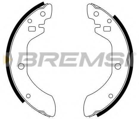 Комплект тормозных колодок BREMSI GF0842