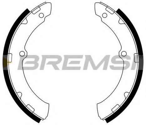 Комплект тормозных колодок BREMSI GF0955