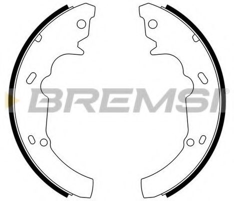 Комплект тормозных колодок BREMSI 40618