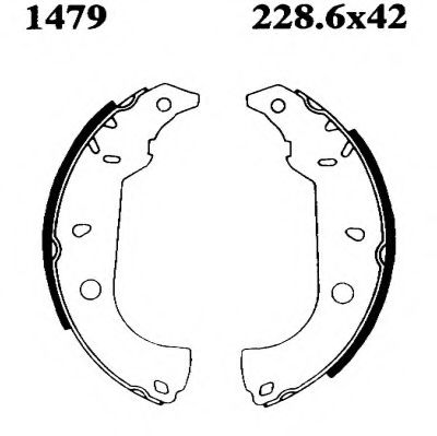 Комплект тормозных колодок BSF 01479