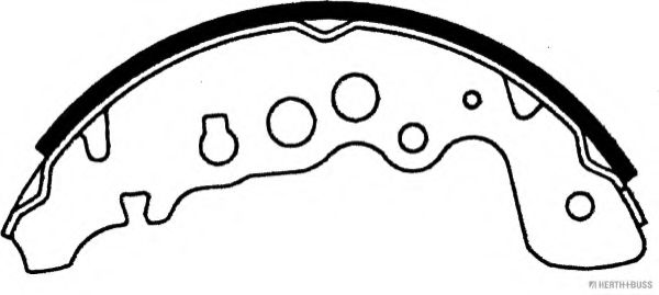 Комплект тормозных колодок HERTH+BUSS JAKOPARTS J3508024