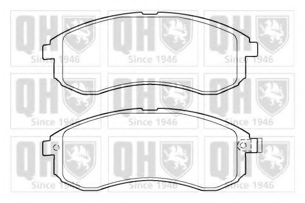 Комплект тормозных колодок, дисковый тормоз QUINTON HAZELL 23879