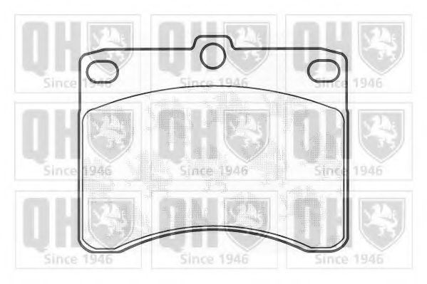 Комплект тормозных колодок, дисковый тормоз QUINTON HAZELL BP639