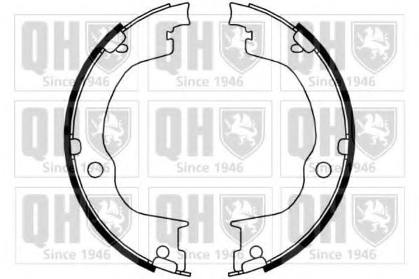 Комплект тормозных колодок, стояночная тормозная система QUINTON HAZELL BS1189