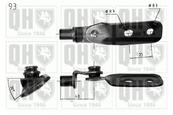 Газовая пружина, крышка багажник QUINTON HAZELL QTS840228