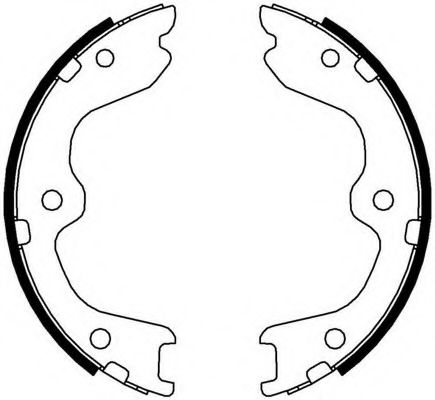 Комплект тормозных колодок, стояночная тормозная система FERODO FSB4005