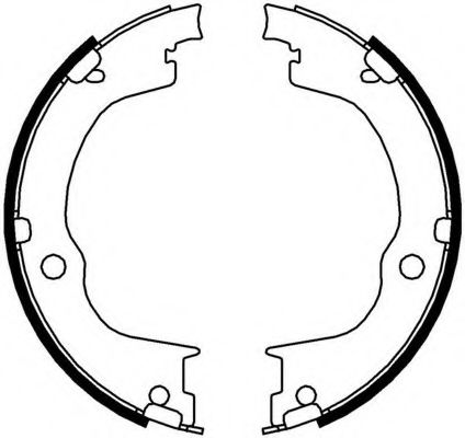 Комплект тормозных колодок, стояночная тормозная система FERODO FSB4006