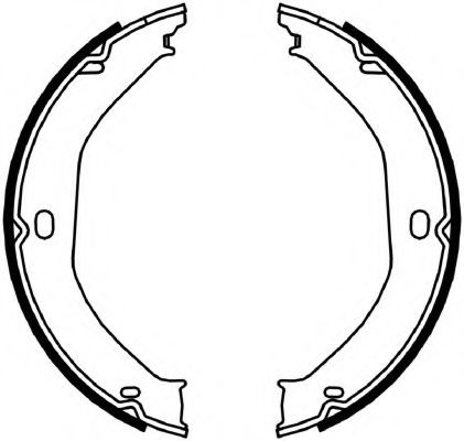 Комплект тормозных колодок, стояночная тормозная система FERODO FSB4057