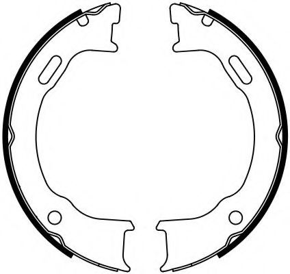 Комплект тормозных колодок, стояночная тормозная система FERODO FSB4111