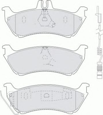 Комплект тормозных колодок, дисковый тормоз FERODO FDB1608