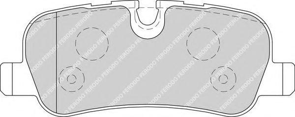 Комплект тормозных колодок, дисковый тормоз FERODO FDB1613