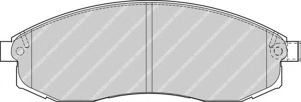 Комплект тормозных колодок, дисковый тормоз FERODO FDB1646