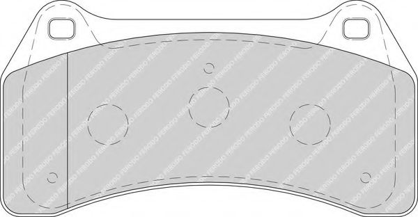 Комплект тормозных колодок, дисковый тормоз FERODO 23489