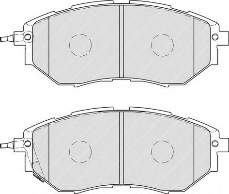 Комплект тормозных колодок, дисковый тормоз FERODO FDB1984