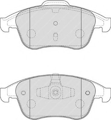 Комплект тормозных колодок, дисковый тормоз FERODO 24710