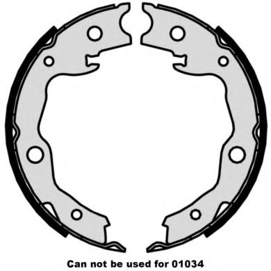 Комплект тормозных колодок, стояночная тормозная система BREMBO S 56 545