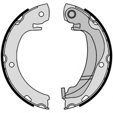 Комплект тормозных колодок, стояночная тормозная система BREMBO S 83 561