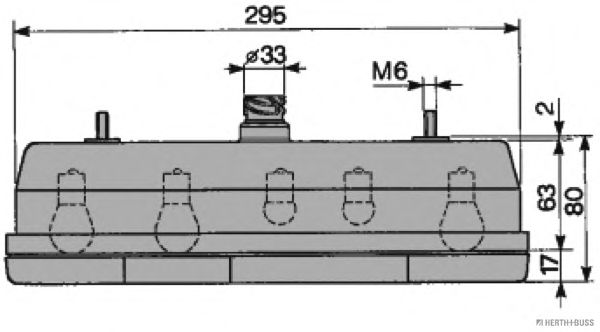Задний фонарь; Задний фонарь QH Benelux 33373