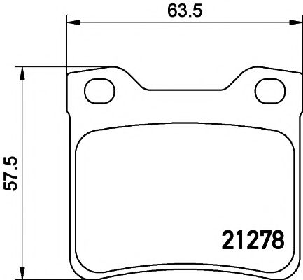 Комплект тормозных колодок, дисковый тормоз MINTEX MDB1834