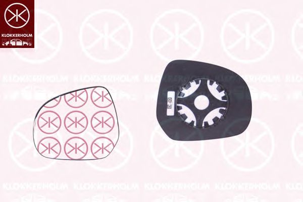 Зеркальное стекло, наружное зеркало KLOKKERHOLM 50331064