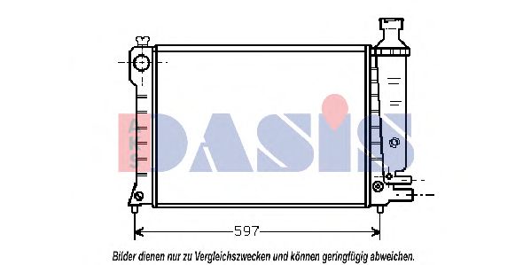 Радиатор, охлаждение двигателя AKS DASIS 060190N