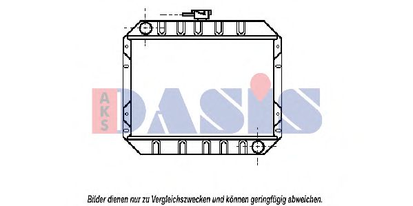 Радиатор, охлаждение двигателя AKS DASIS 092210N