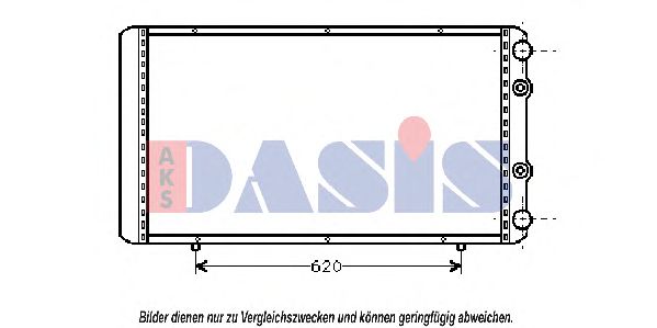 Радиатор, охлаждение двигателя AKS DASIS 02092012