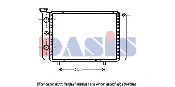 Радиатор, охлаждение двигателя AKS DASIS 180470N