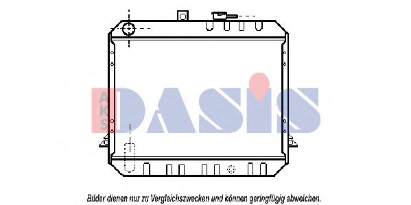 Радиатор, охлаждение двигателя AKS DASIS 210520N