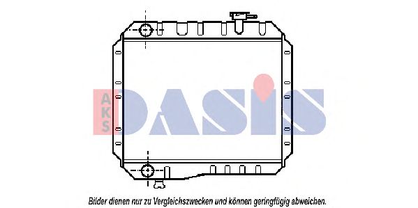 Радиатор, охлаждение двигателя AKS DASIS 210570N