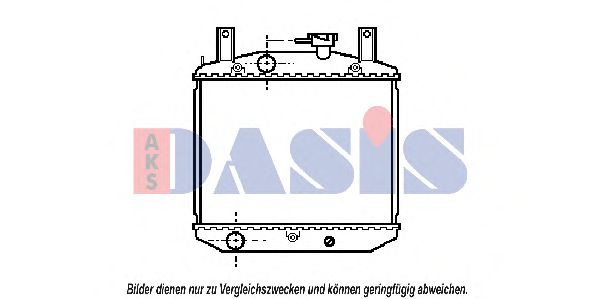 Радиатор, охлаждение двигателя AKS DASIS 360070N