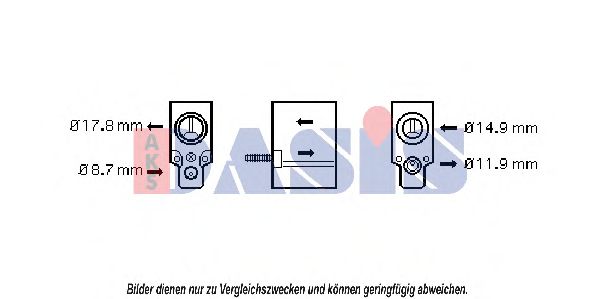 Расширительный клапан, кондиционер AKS DASIS 840118N