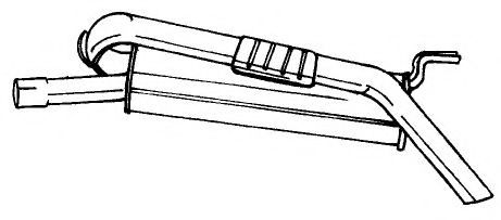 Глушитель выхлопных газов конечный AKS DASIS SG13637