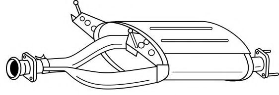 Глушитель выхлопных газов конечный AKS DASIS SG24617
