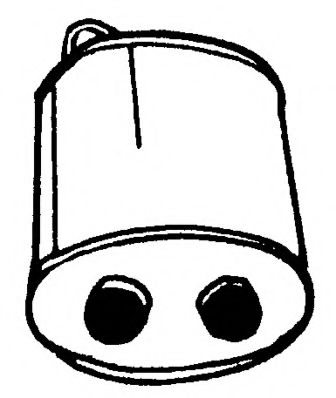 Средний глушитель выхлопных газов AKS DASIS SG20411