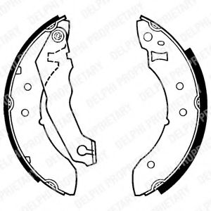 Комплект тормозных колодок DELPHI LS1242