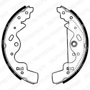 Комплект тормозных колодок DELPHI LS1941