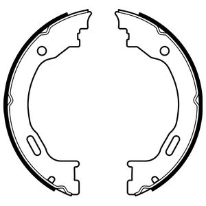 Комплект тормозных колодок, стояночная тормозная система DELPHI LS2077