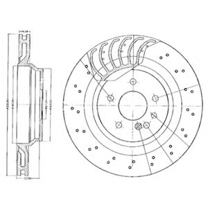Тормозной диск DELPHI BG3880