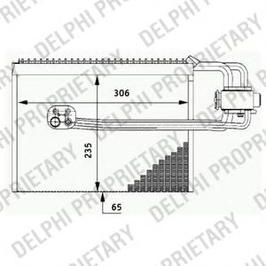 Испаритель, кондиционер DELPHI TSP0525184