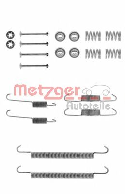 Комплектующие, тормозная колодка METZGER 105-0707