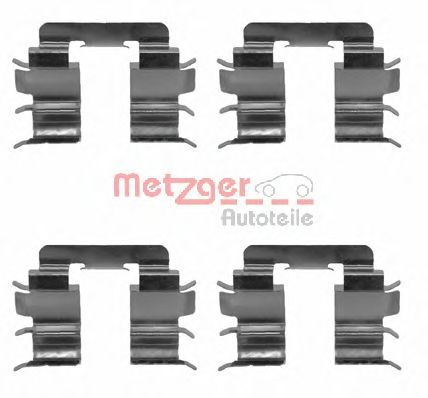 Комплектующие, колодки дискового тормоза METZGER 109-1272