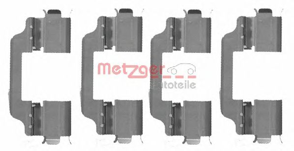 Комплектующие, колодки дискового тормоза METZGER 109-1707