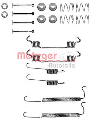 Комплектующие, тормозная колодка METZGER 105-0849