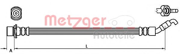 Тормозной шланг METZGER 4110779