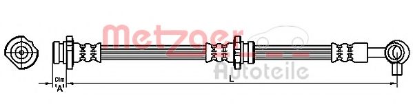 Тормозной шланг METZGER 4111228