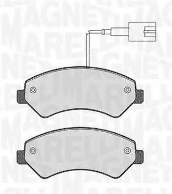 Комплект тормозных колодок, дисковый тормоз MAGNETI MARELLI 363916060643