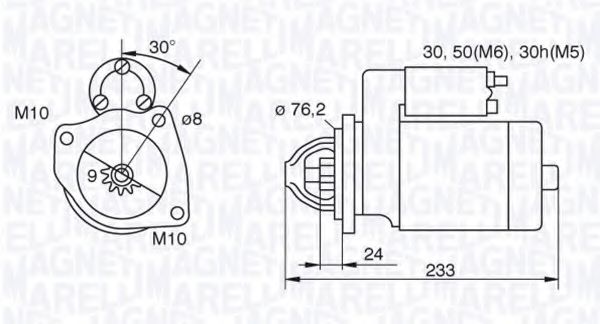 Стартер MAGNETI MARELLI 063521074420