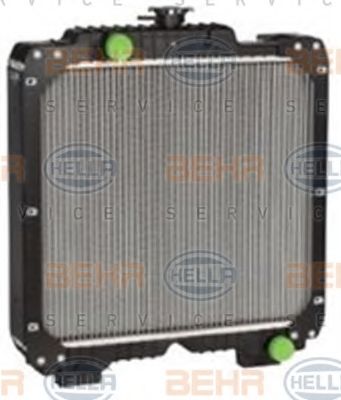 Радиатор, охлаждение двигателя BEHR HELLA SERVICE 8MK 376 792-451